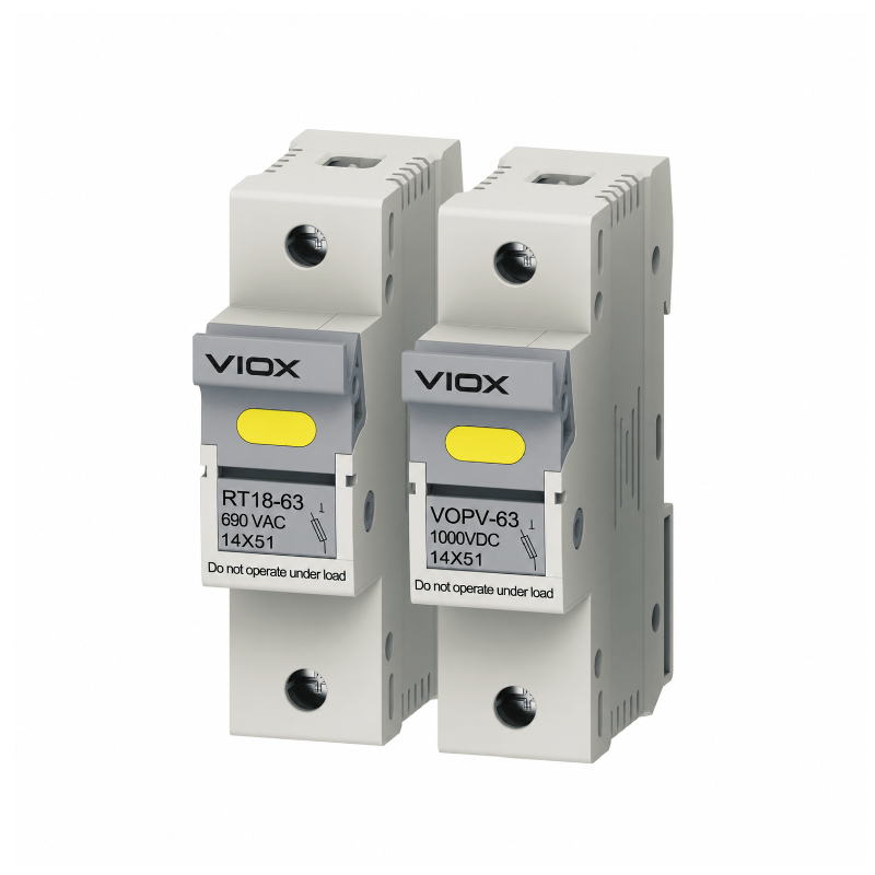 VIOX RT18-63 and VOPV-63 14 × 51 mm fuse-combination units