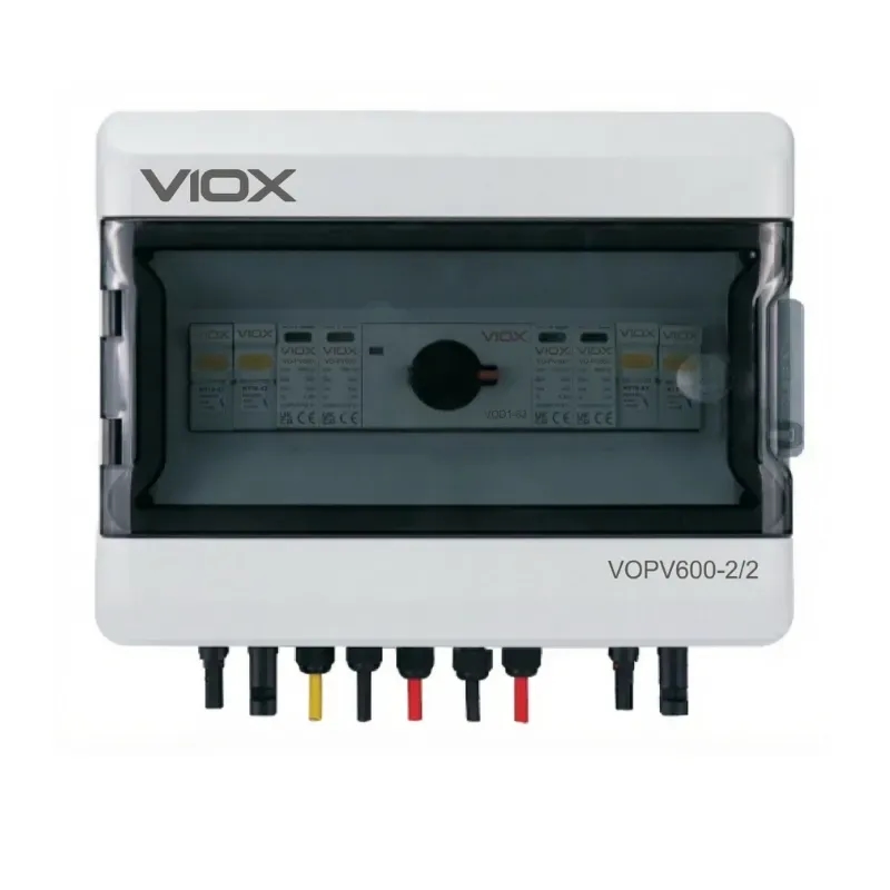 VOPV600-2/2 600V two-input two-output solar PV combiner box