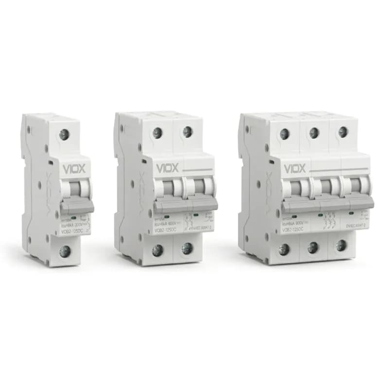 VOB2-125DC 1P 2P and 3P DC miniature circuit breakers